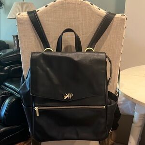 Freshly Picked Black Diaper Bag Backpack